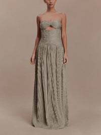 Bustier Ruched High-end Evening Gown Dress