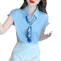Women's French-style Elegant Short-sleeve Shirt