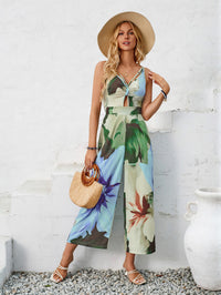 Fashion Printed Hollow-out Jumpsuit For Women