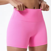 Nude Feel Double-sided Brushed Yoga High Waist Hip Lift Shorts