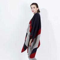 Women's Jacquard Silver Silk Shawl