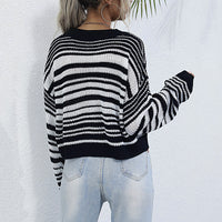 Base Knitwear Short Striped Sweater Women