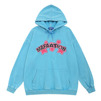 Five-pointed Star Printed Hoodie Male