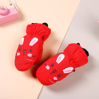 Winter Cold  Waterproof  Non-slip Children's Ski Gloves