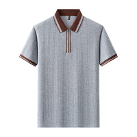 Men's Lapel Collar Short-Sleeve T-Shirt