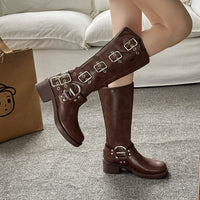 New Autumnwinter Leather Western Cowboy Boots
