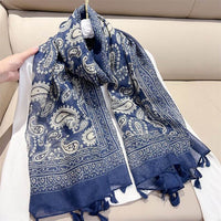 Ethnic Style Paisley Cashew Print Scarf Sunscreen Voile Shawl