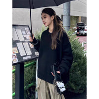Gray Women's Pullover Knit Sweater