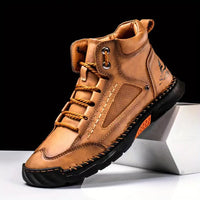 Hand Sewn Ankle Boots With Flat Straps And Casual Shoes