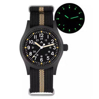 Retro Military Watch With A Quartz Second Hand