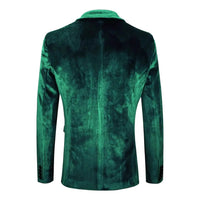 Velvet Blazer For Men Slim-fit Wedding Suit
