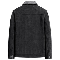 Men's Fleece-lined Cotton Workwear Casual Jacket Coat Lambswool
