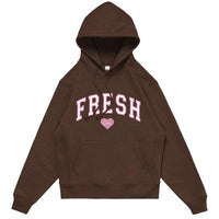 New Letter Printed Boys' Hooded Sweater