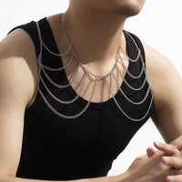 Fashion Exaggerated Multi-layer Tassel Men's Body Chain
