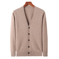Men's V-neck Button Cardigan Knitted Long Sleeve