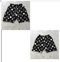Geometric 3D Digital Printing Shorts