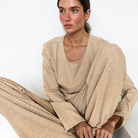 Loose-fitting Long-sleeve Pants Pajama Set