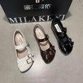 British Style Versatile Thick Sole, Thick Heel, Small Leather Shoes For Women, Retro Style, Height Increasing, Casual, And Happy Single Shoes