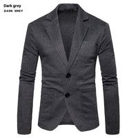 Simple Lapel Two-button Single Western Coat
