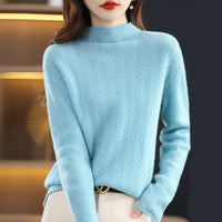 Women's Wool Mock Neck Sweater