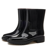 Women's Mid-High Tube Fashion Waterproof Shoes