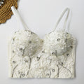Western-style Flower Suspenders With Fishbone Tops Inside And Outside
