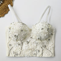 Western-style Flower Suspenders With Fishbone Tops Inside And Outside