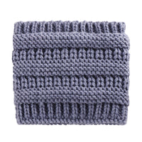 Knitted Hat With Hair Extensions Wool Sleeve Warm