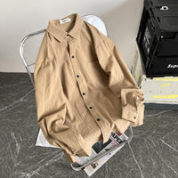 Men's Hong Kong Style Trendy Loose Casual Shirt