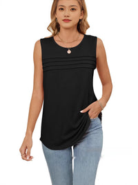 Sleeveless Crew-neck Loose-fitting Fashionable Vest