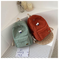 Students' Campus  High School Students' Corduroy Backpack