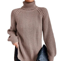 Comfortable Womens Top With A High Fold-over Collar