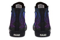 Fashion Printed Couple High Top Canvas Shoes