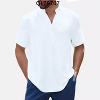 Men's Loose Trendy Short Sleeve Lapel Shirt