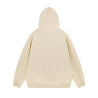 Inkjet Letters Embroidered Brushed Sweatshirt Heavy