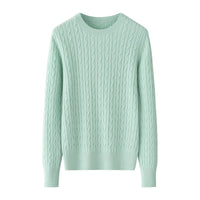 Round Neck Sweater Women's Pure Cashmere Sweater