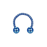 Stainless Steel Nose Ring Twist Horseshoe Rod Nasal Splint Simple Human Body Piercing Accessories