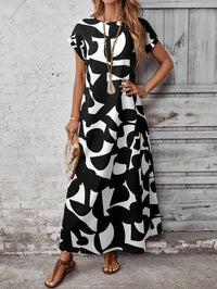 Women's Fashionable Casual Dress With Digital Print