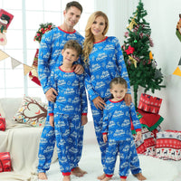Christmas Loungewear Long Sleeve Printed Letter Pajama Set