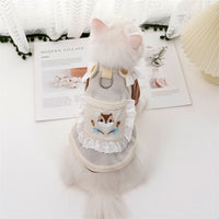 Pet Dog Cat Outing Cartoon Vest