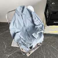 Men's Hong Kong Style Trendy Loose Casual Shirt