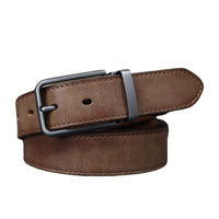 Men's Vintage Genuine Leather Belt With Pin Buckle