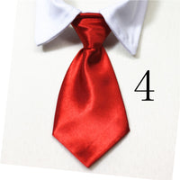 Cat And Dog Pet Fake Tie Solid Color Stripes