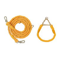 Woven Rainbow Multifunctional Double Head Pet Leash