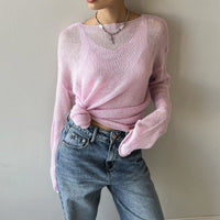 Women's New Fashion Sweet Outer Wear Sun-proof Lazy Loose Top