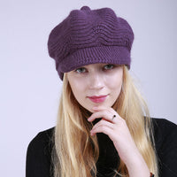 Fleece Fashion Warm Ladies Knitted Hat