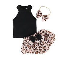 Children's Halter Sleeveless Vest Leopard Print