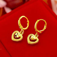 Sahajin Compassion Earrings Gold Minimalist Waterdrop Design
