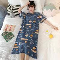 Cute Striped Womens Short-sleeve Loungewear With Color-blocking