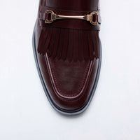 Flat-heel Brown Leather Solid Color Round Toe Low-top Commuter Shoes